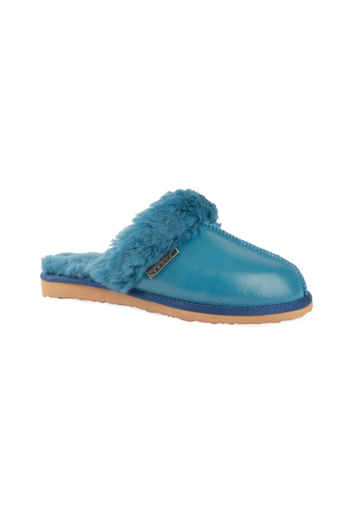 Pegia Women's Genuine Sheepskin Slippers 191209  - Blue