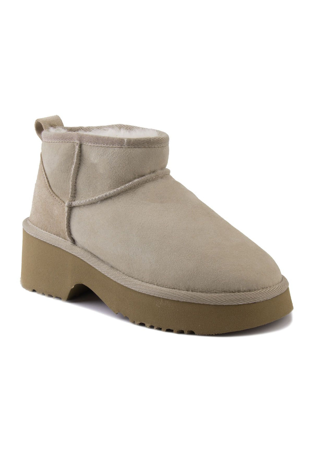 Pegia Women's Sheepskin Boots 191156  - Beige