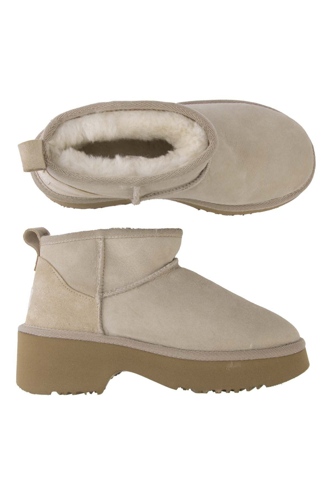 Pegia Women's Sheepskin Boots 191156  - Beige