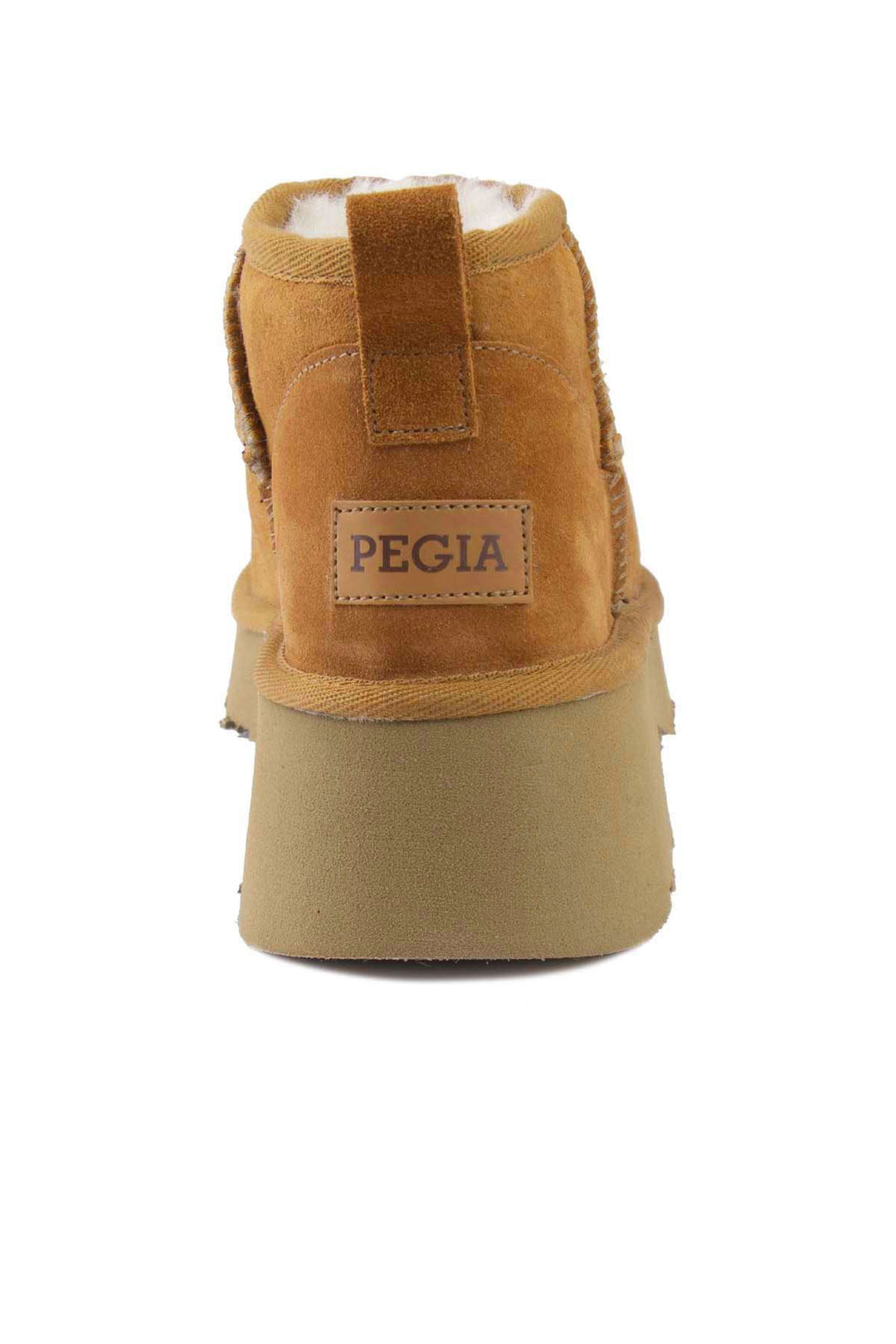 Pegia Women's Sheepskin Boots 191156  - Chestnut