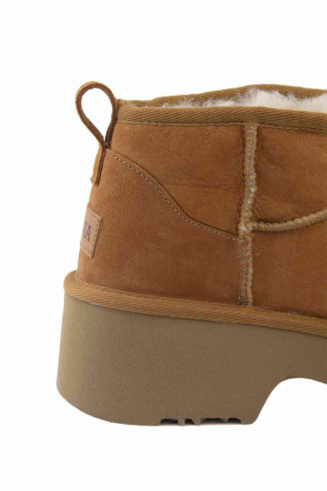 Pegia Women's Sheepskin Boots 191156  - Chestnut