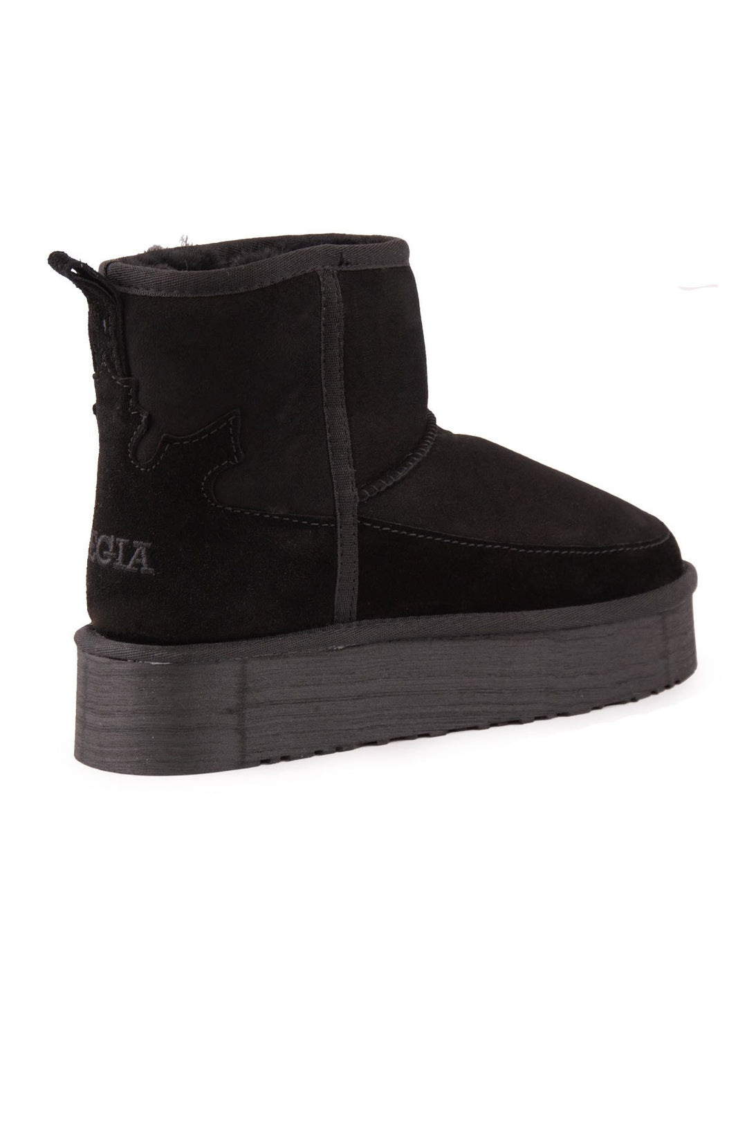 Pegia Lesa Tall Sheepskin Boots 191355  - Black