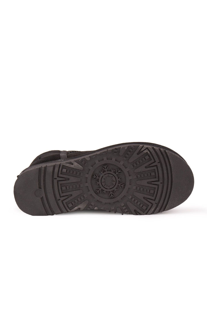 Pegia Lesa Tall Sheepskin Boots 191355  - Black