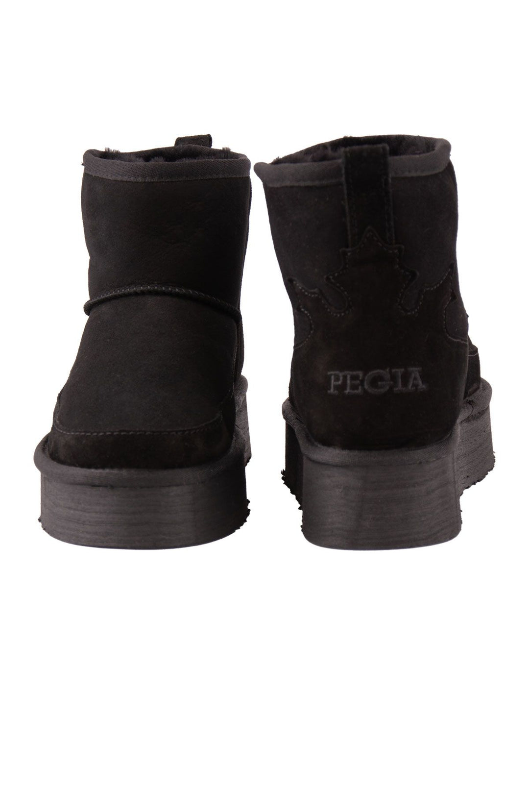 Pegia Lesa Tall Sheepskin Boots 191355  - Black