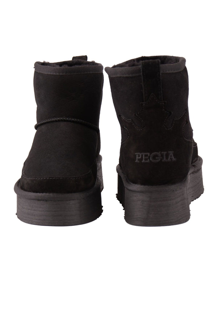 Pegia Lesa Tall Sheepskin Boots 191355  - Black