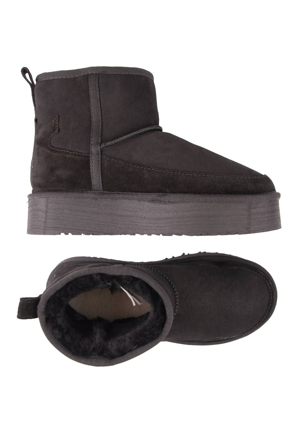 Pegia Lesa Tall Sheepskin Boots 191355  - Black