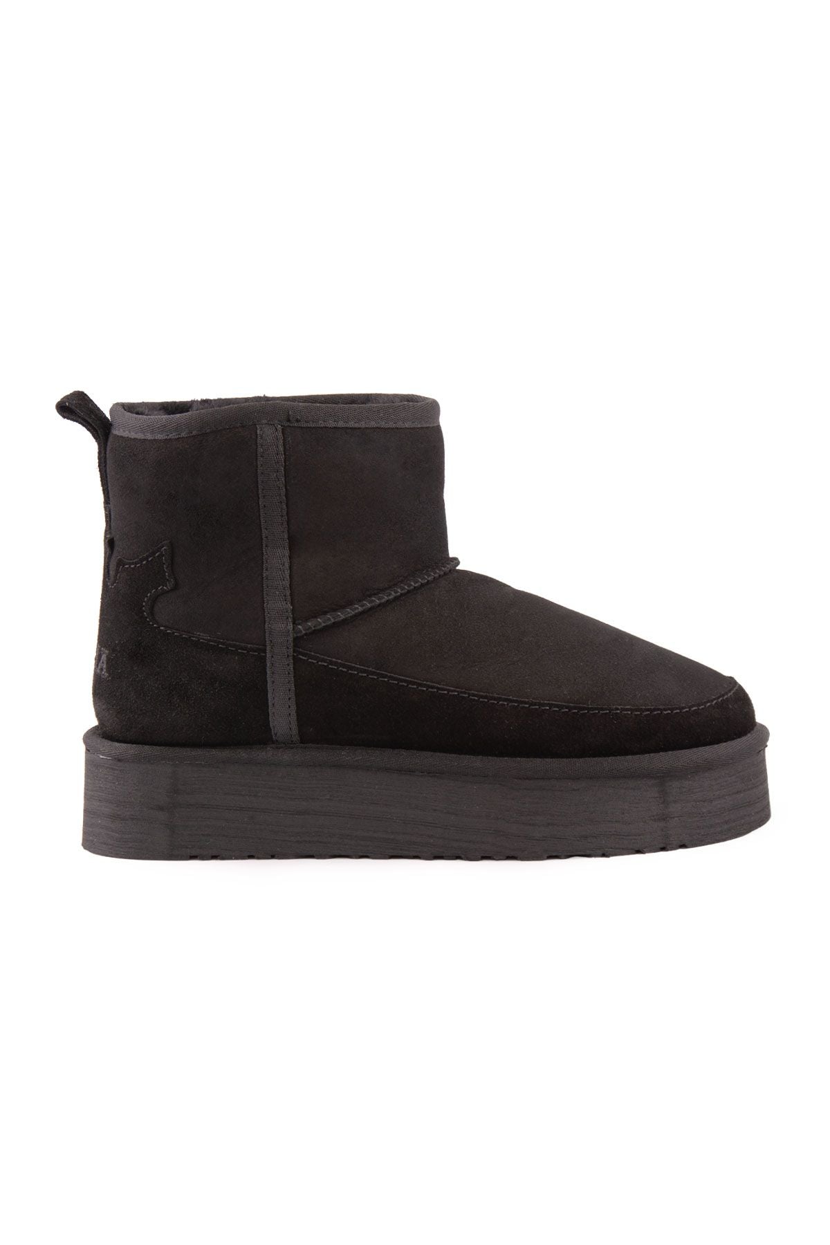 Pegia Lesa Tall Sheepskin Boots 191355  - Black