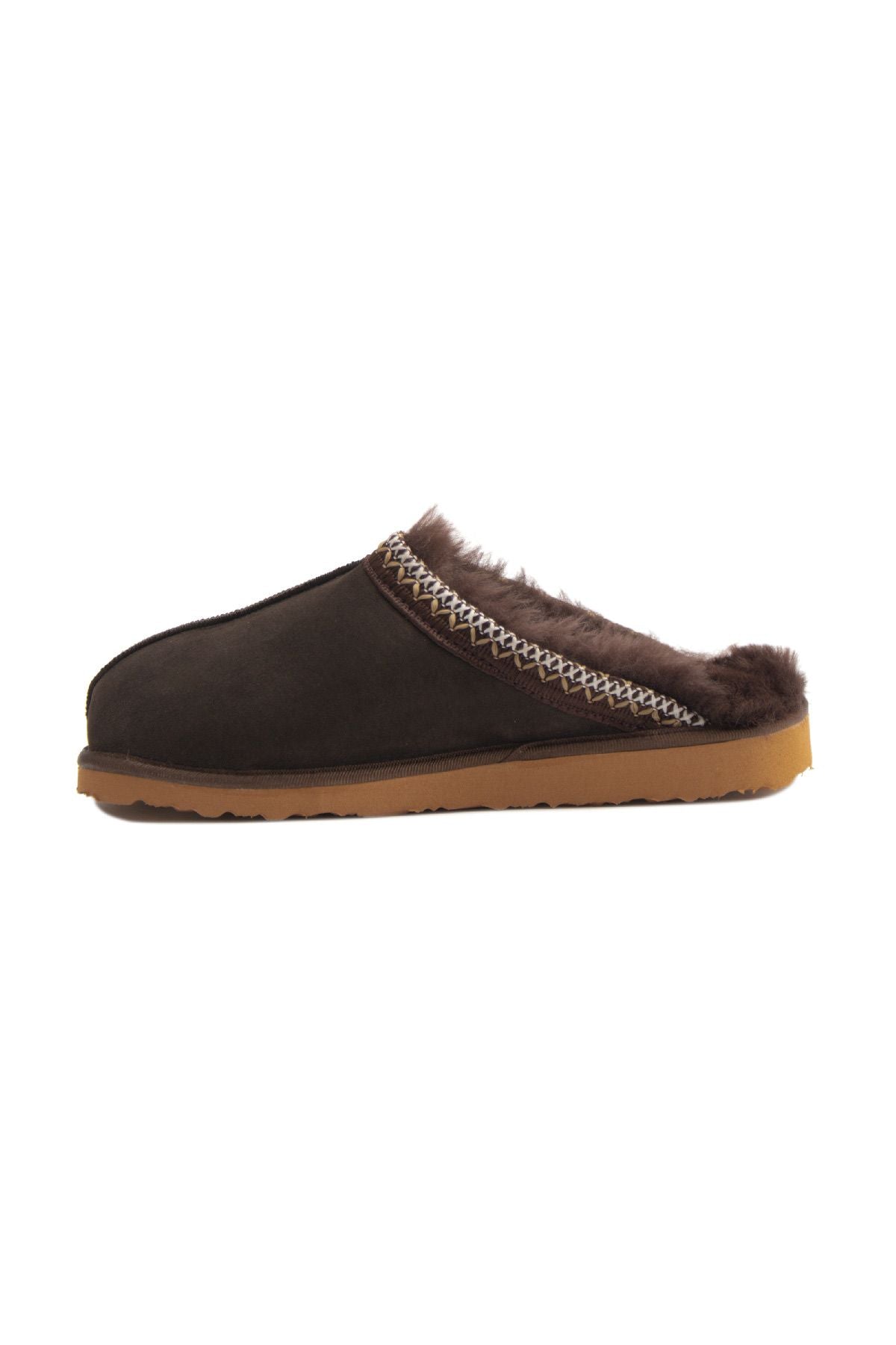 Pegia Embroidered Women's Slippers 191204  - Choco