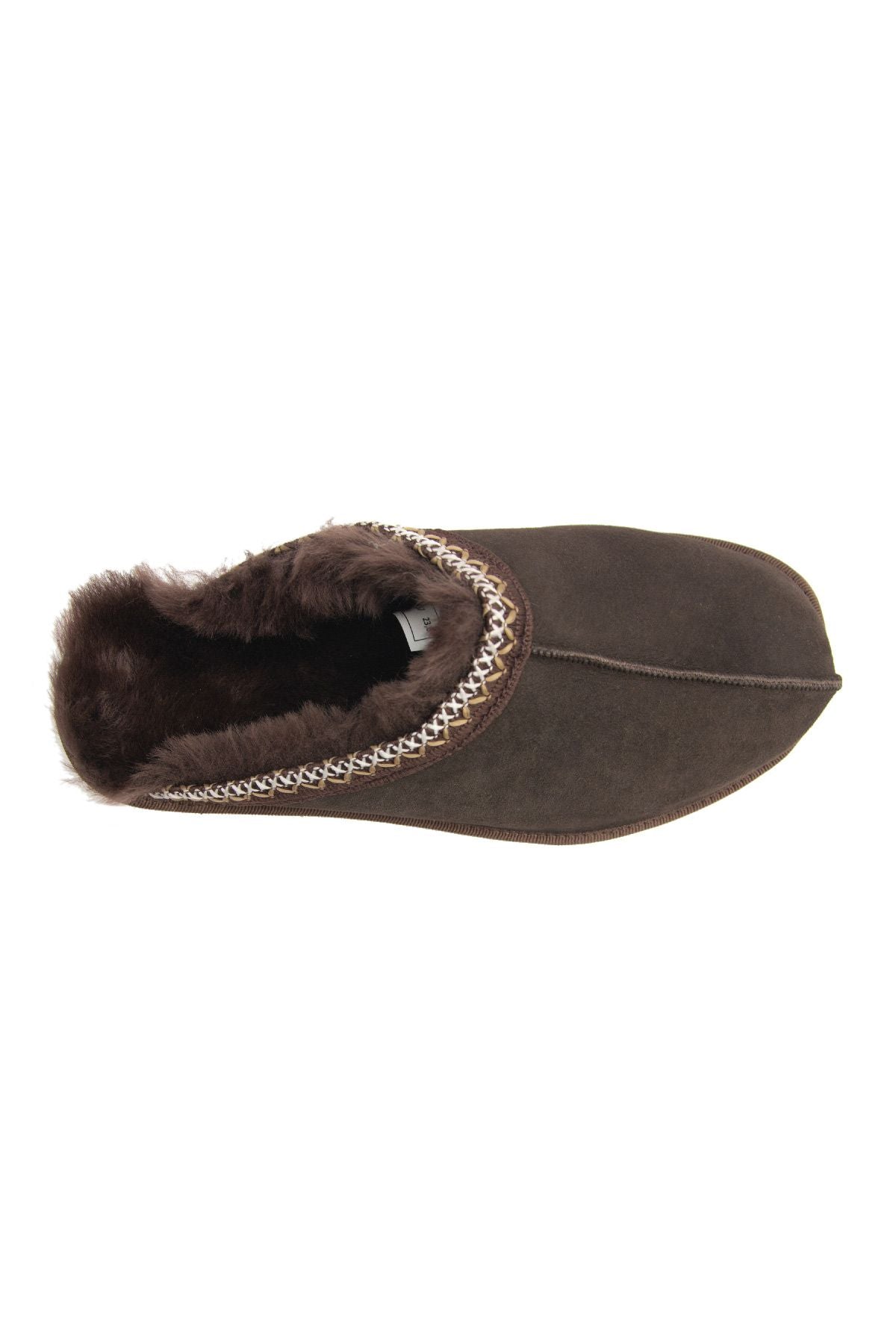 Pegia Embroidered Women's Slippers 191204  - Choco