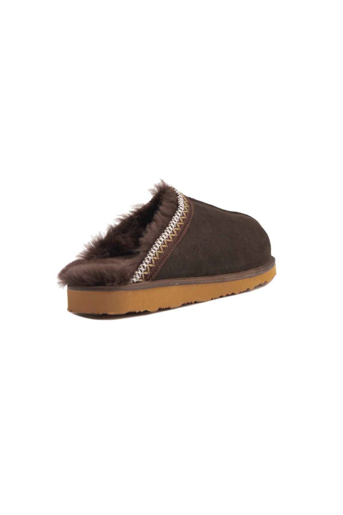 Pegia Embroidered Women's Slippers 191204  - Choco