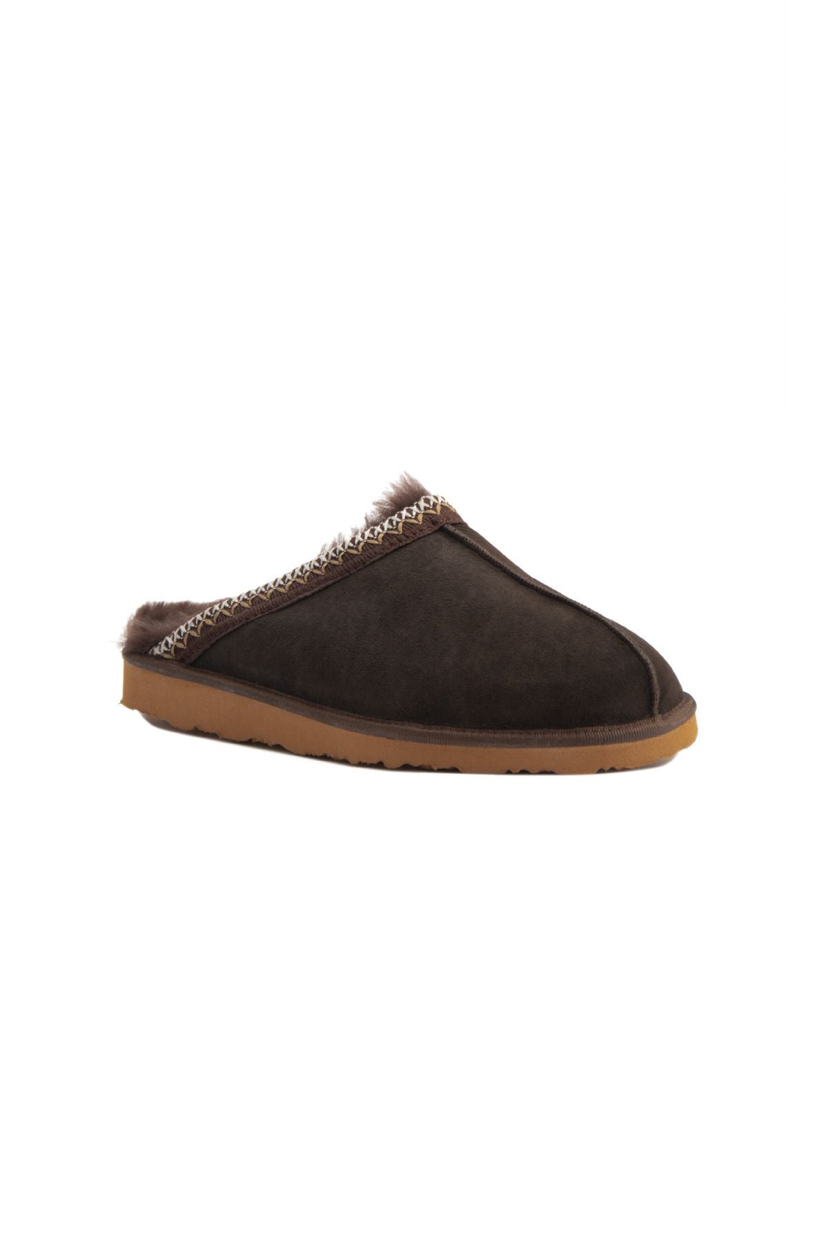 Pegia Embroidered Women's Slippers 191204  - Choco