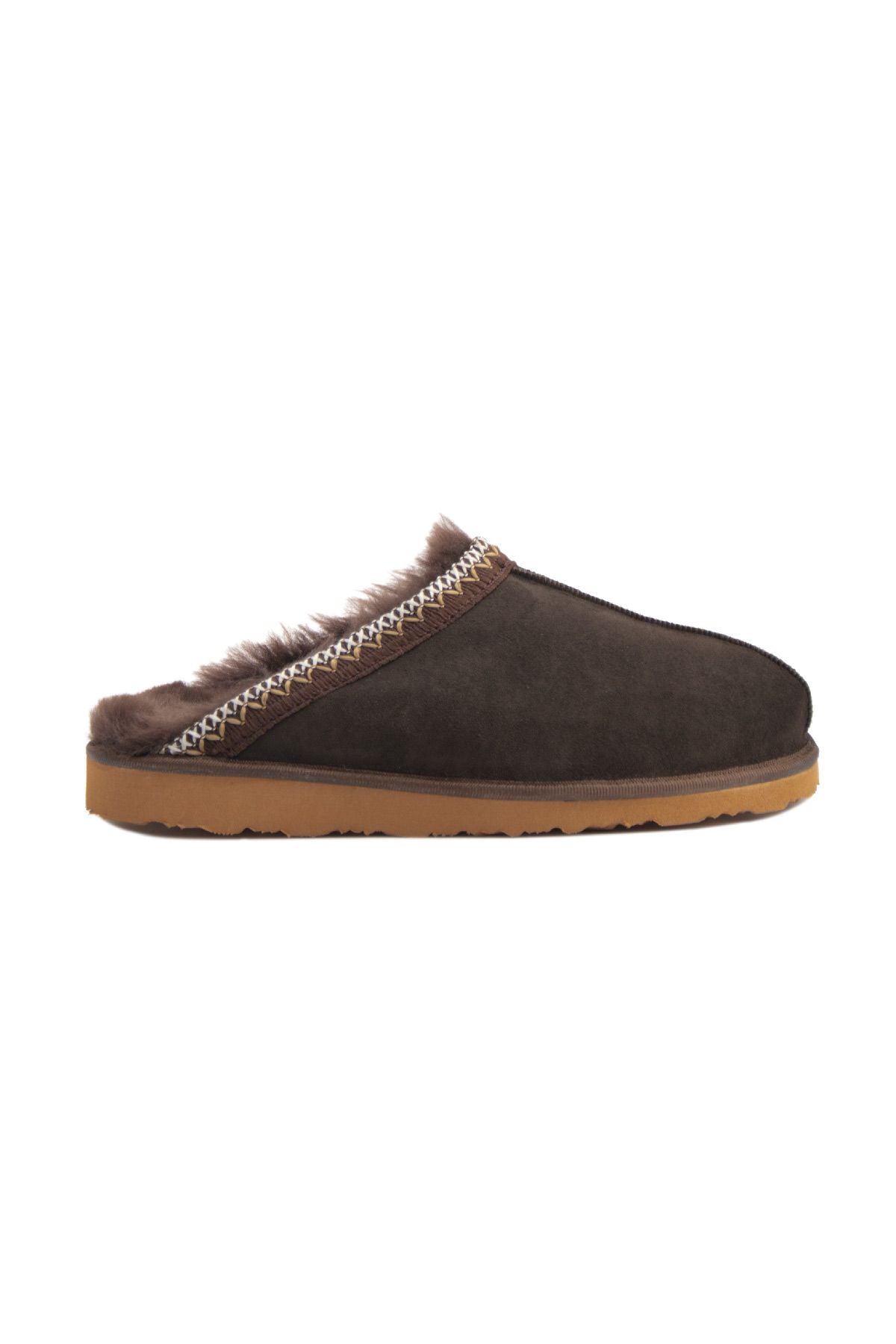 Pegia Embroidered Women's Slippers 191204  - Choco