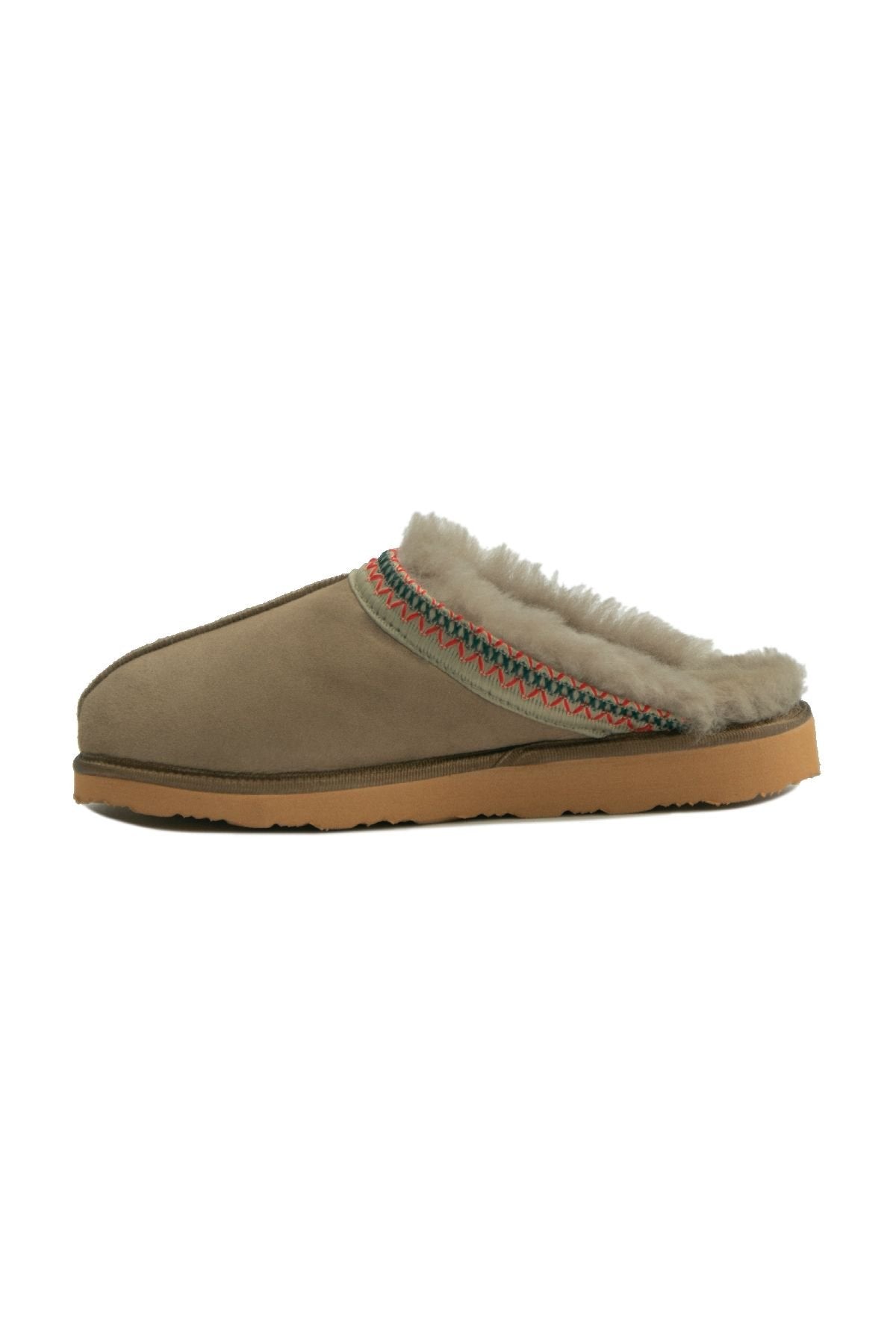 Pegia Embroidered Women's Slippers 191204  - Stone