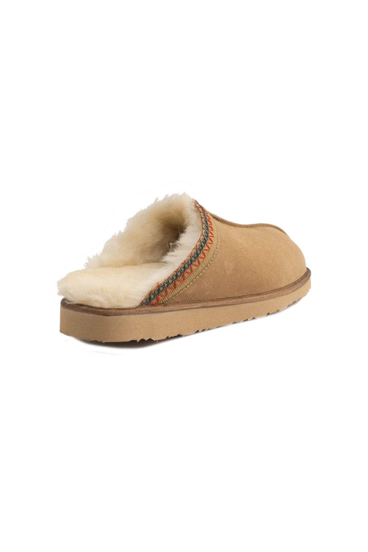 Pegia Embroidered Women's Slippers 191204  - Chestnut