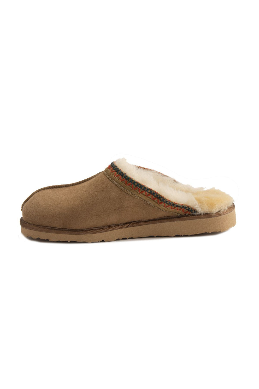 Pegia Embroidered Women's Slippers 191204  - Chestnut