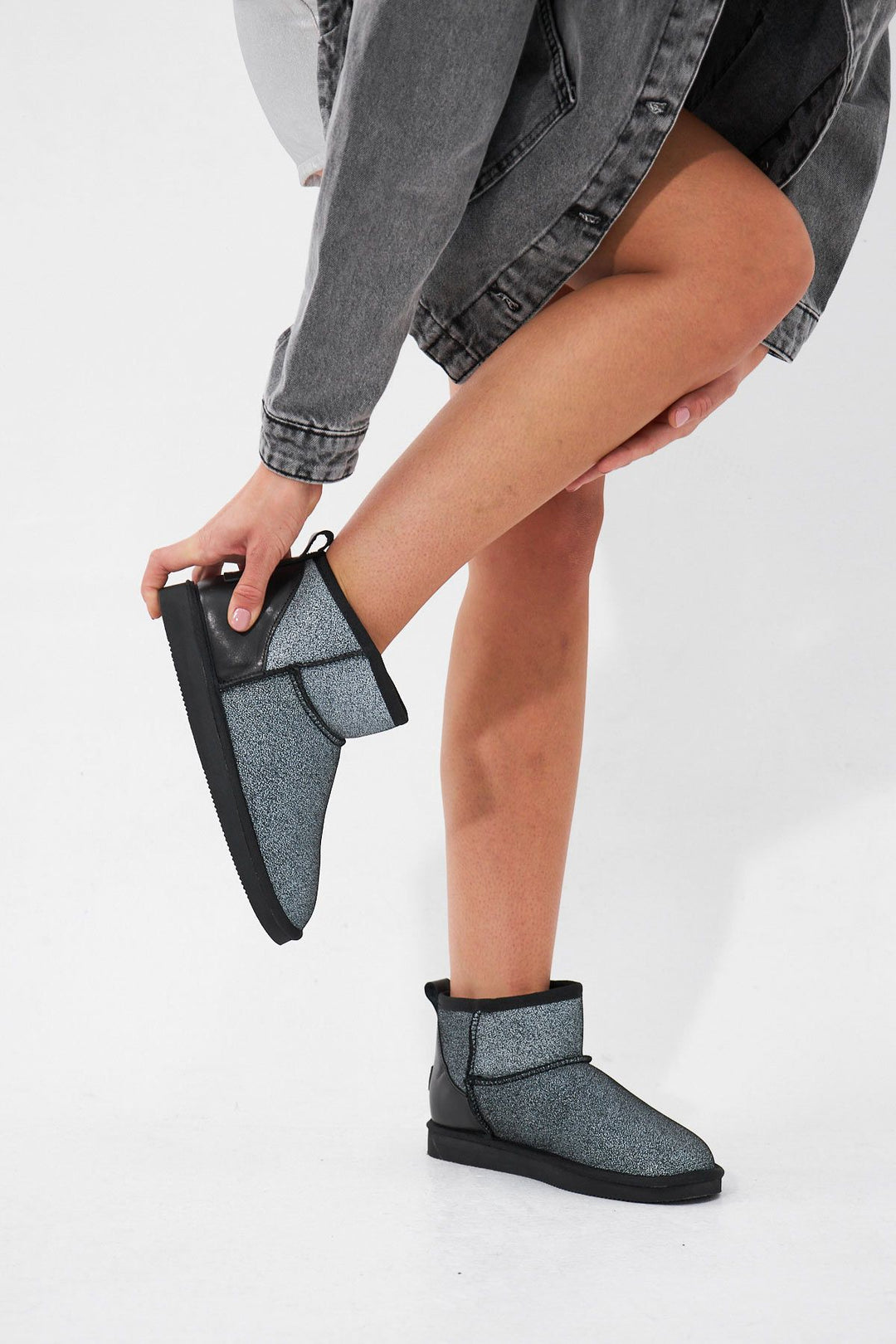 Pegia Custom Printed Women's Ugg Boots 191147  - Black