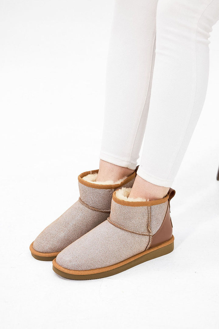 Pegia Custom Printed Women's Ugg Boots 191147  - Chestnut