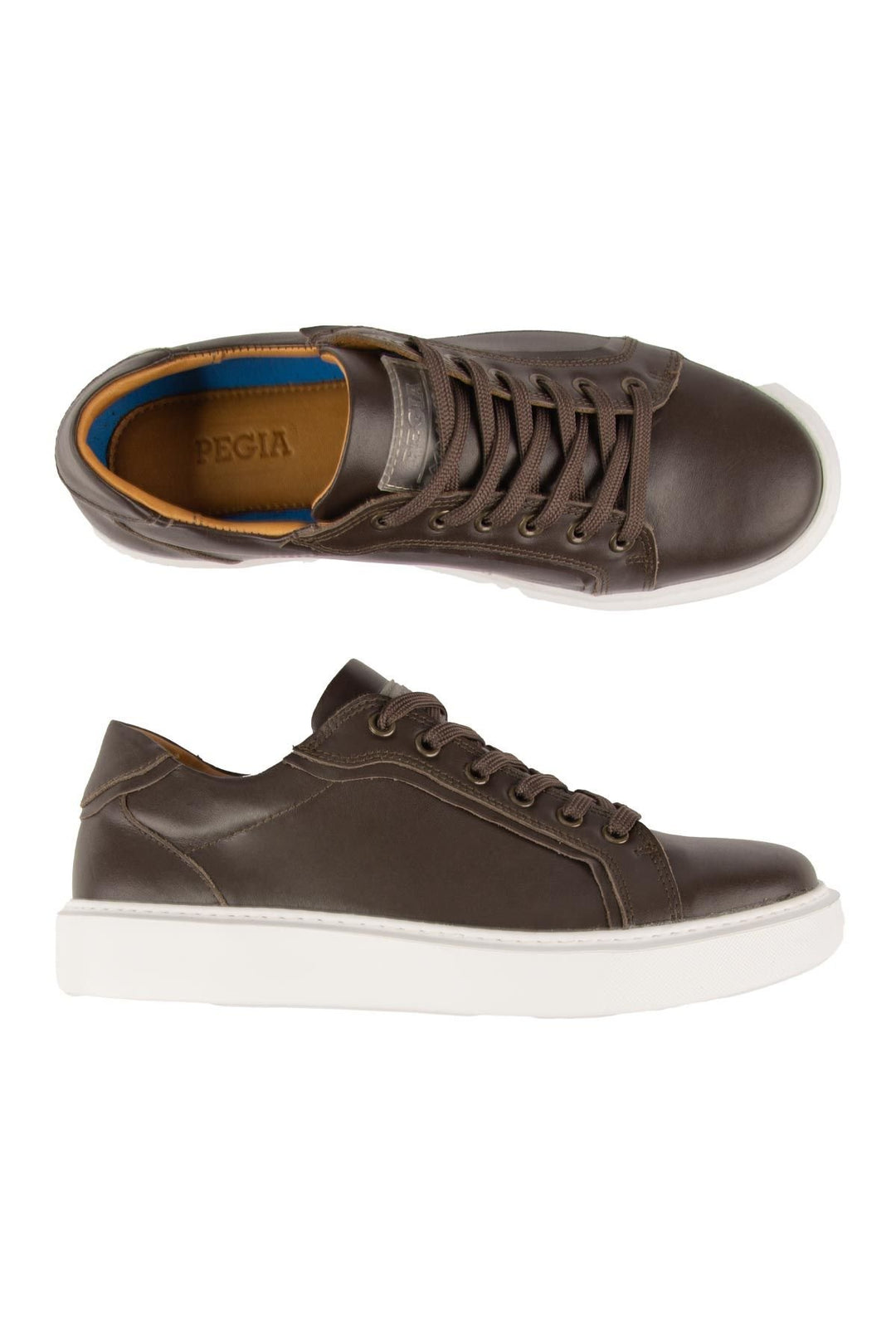 Pegia Star Genuine Leather Sneaker 500970  - Choco