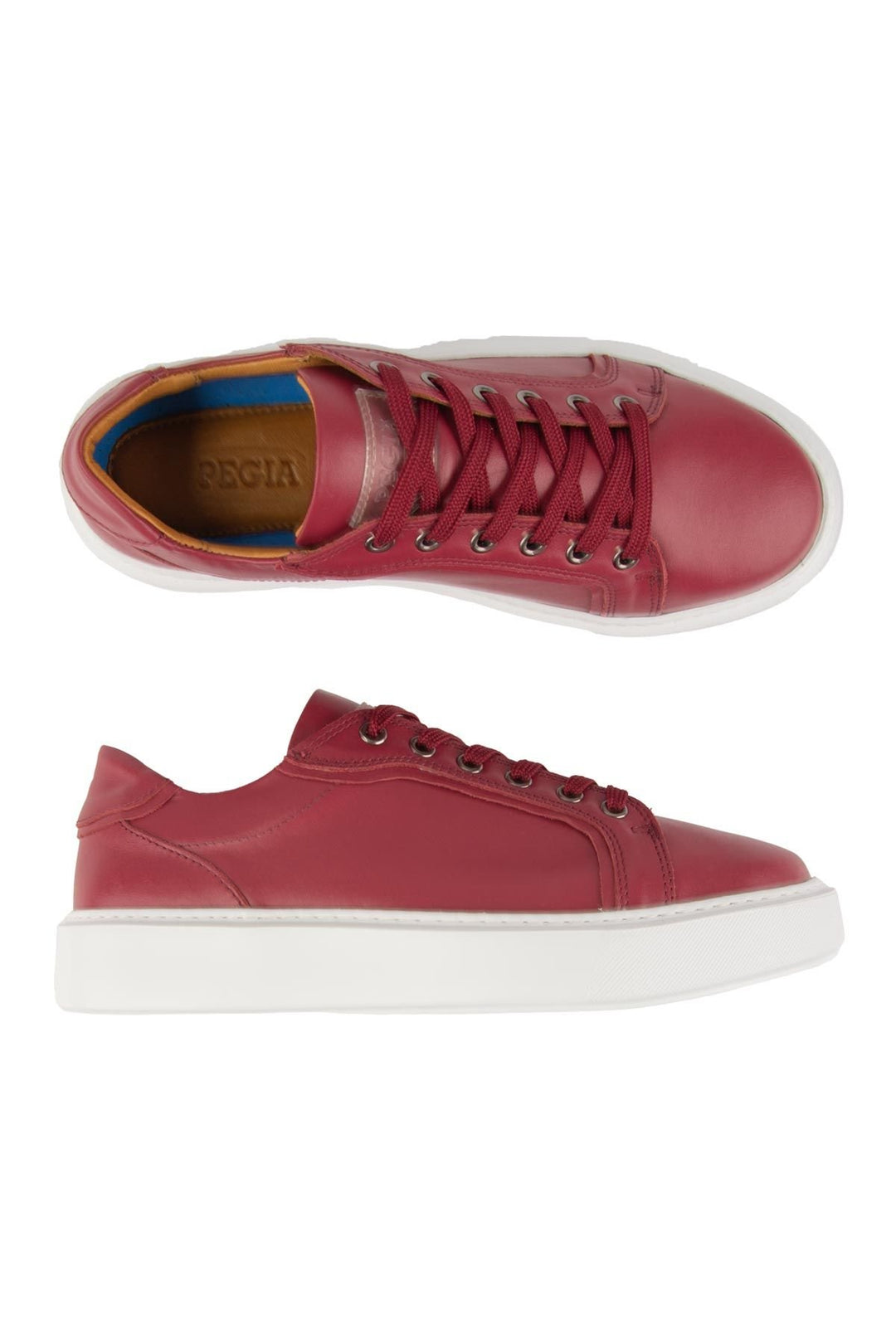 Pegia Star Genuine Leather Sneaker 500970  - Red