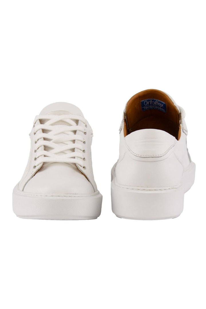 Pegia Star Genuine Leather Sneaker 500970  - White