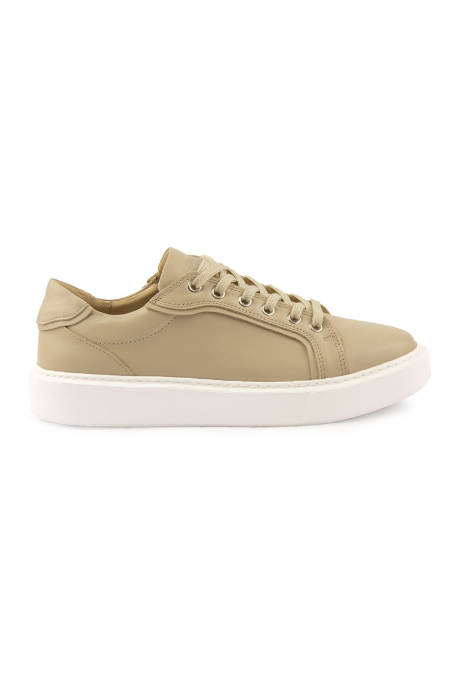 Pegia Star Genuine Leather Sneaker 500970  - Beige