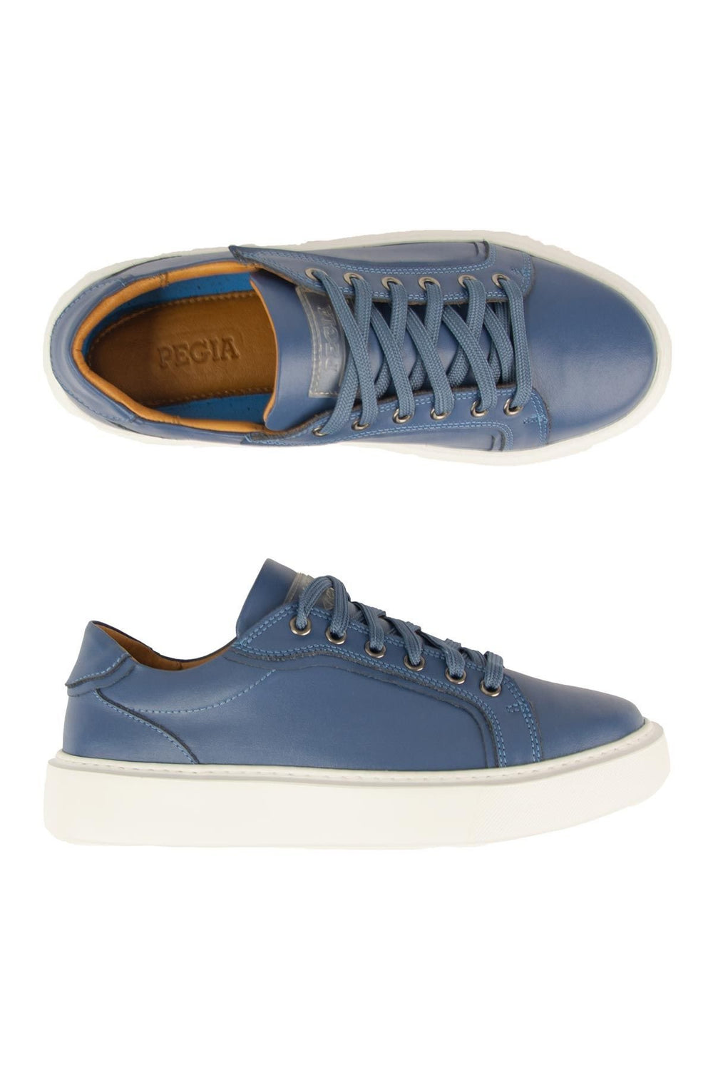 Pegia Star Genuine Leather Sneaker 500970  - Blue