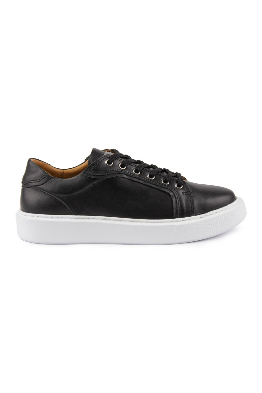 Pegia Star Genuine Leather Sneaker 500970  - Black