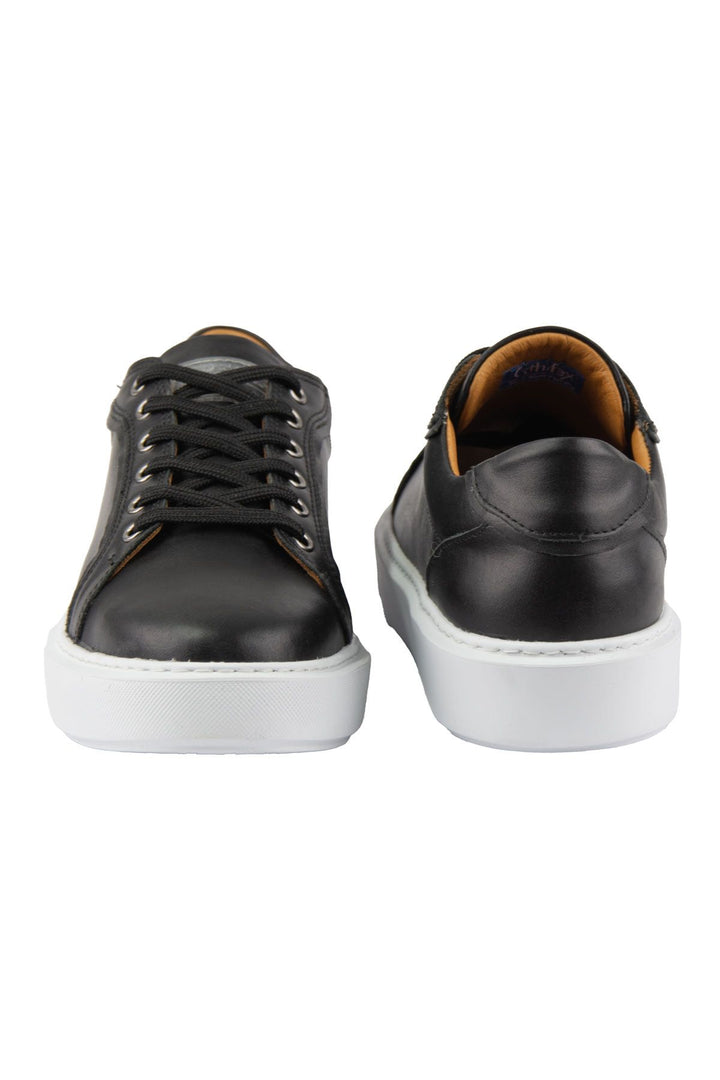 Pegia Star Genuine Leather Sneaker 500970  - Black