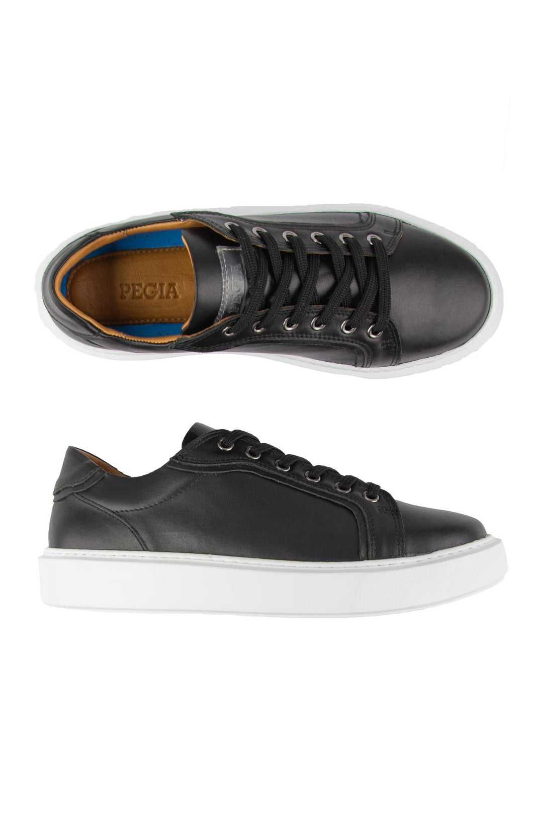 Pegia Star Genuine Leather Sneaker 500970  - Black