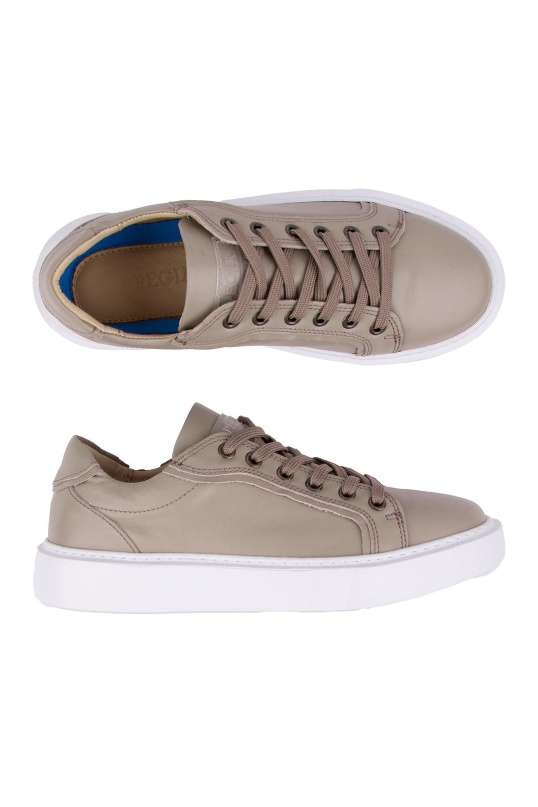 Pegia Star Genuine Leather Sneaker 500970  - Beige