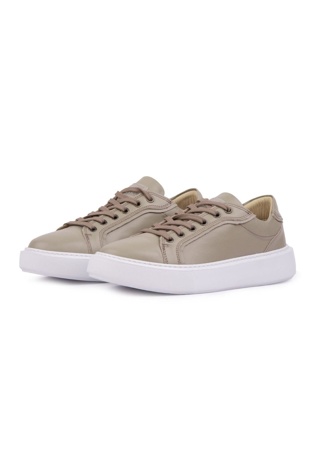 Pegia Star Genuine Leather Sneaker 500970  - Beige