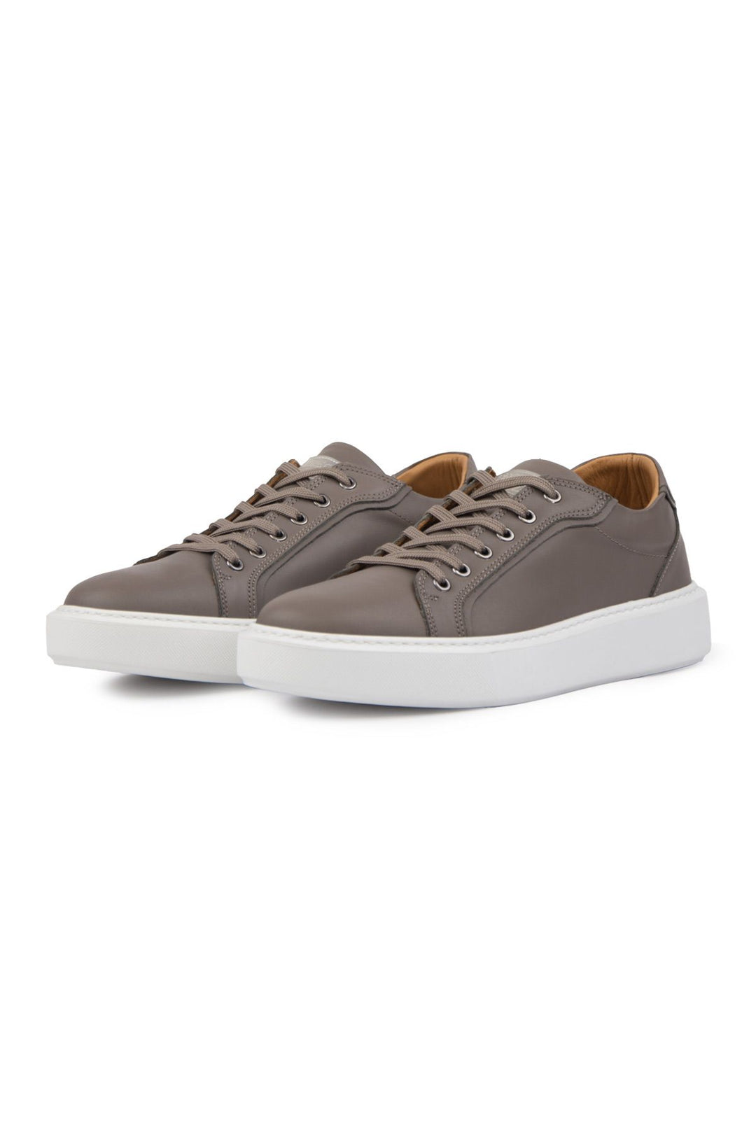 Pegia Star Genuine Leather Sneaker 500970  - Stone