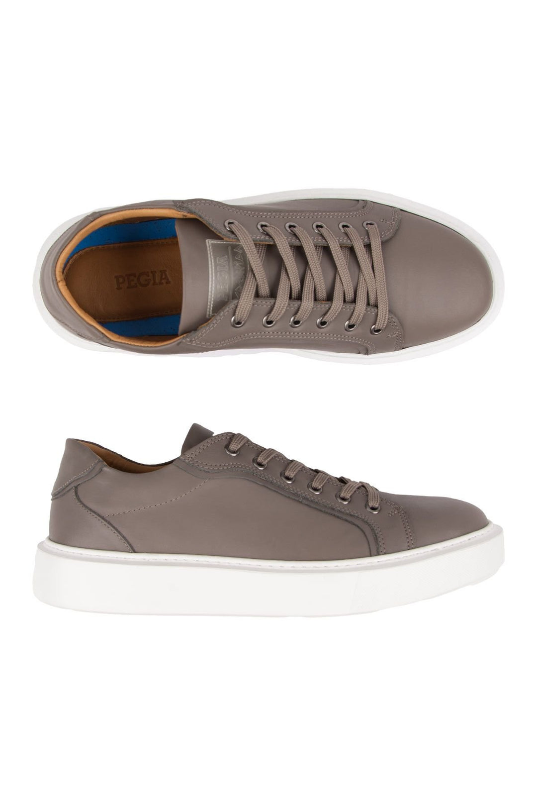 Pegia Star Genuine Leather Sneaker 500970  - Stone