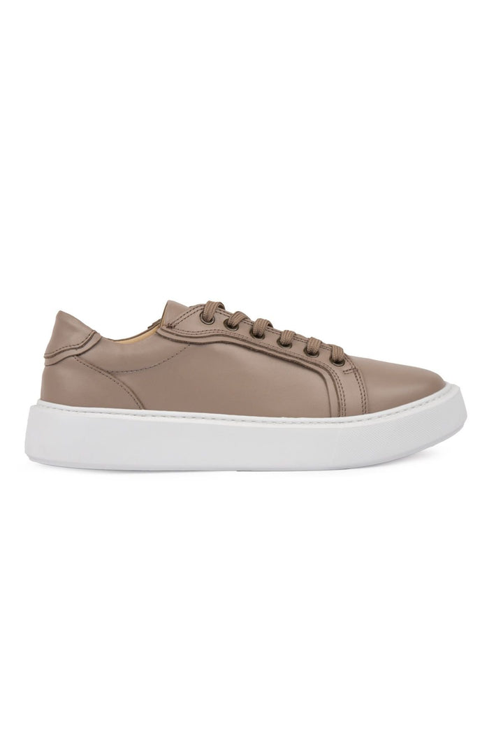 Pegia Star Genuine Leather Sneaker 500970  - Latte
