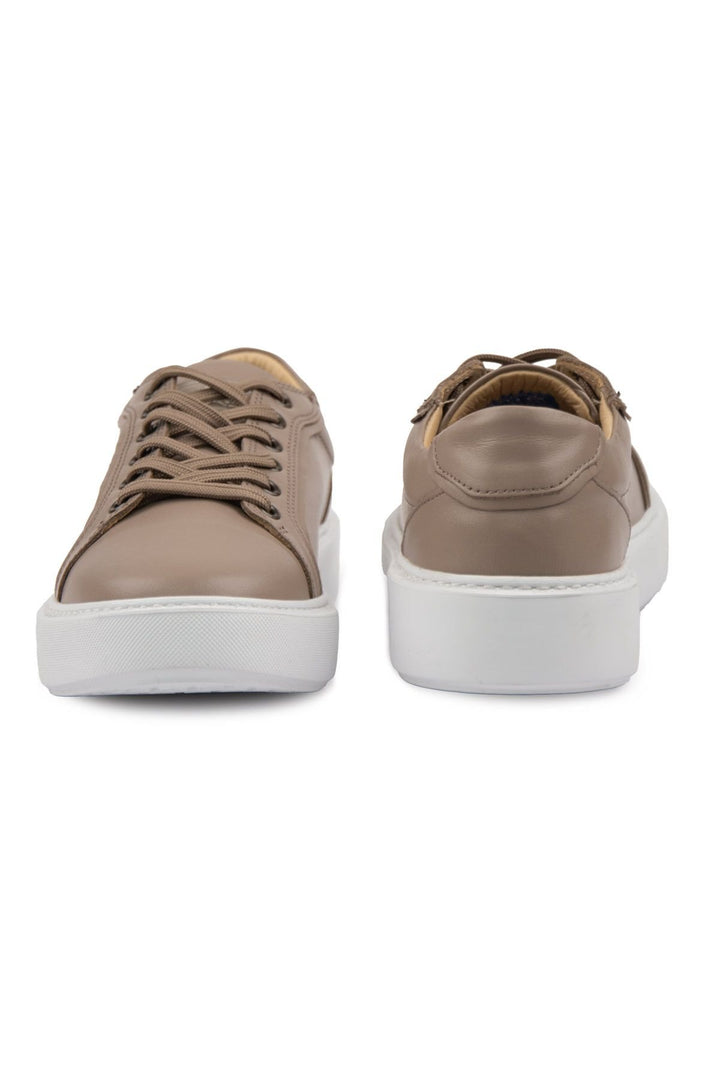 Pegia Star Genuine Leather Sneaker 500970  - Latte