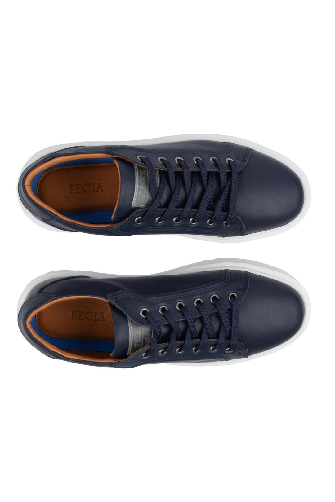 Pegia Star Genuine Leather Sneaker 500970  - Navy