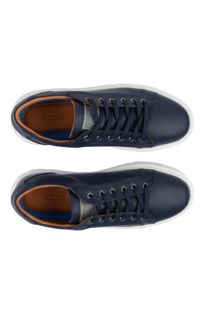 Pegia Star Genuine Leather Sneaker 500970  - Navy