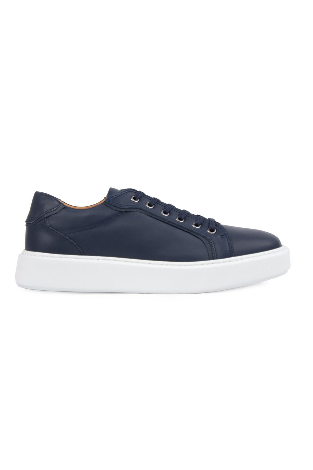 Pegia Star Genuine Leather Sneaker 500970  - Navy