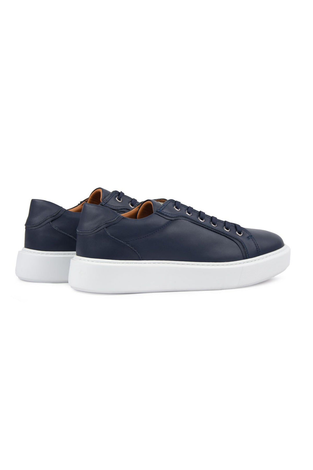 Pegia Star Genuine Leather Sneaker 500970  - Navy