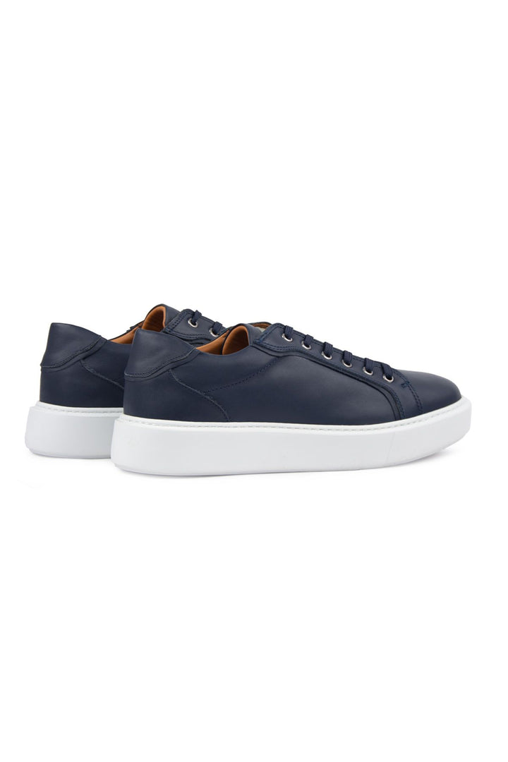 Pegia Star Genuine Leather Sneaker 500970  - Navy