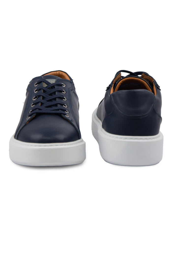 Pegia Star Genuine Leather Sneaker 500970  - Navy