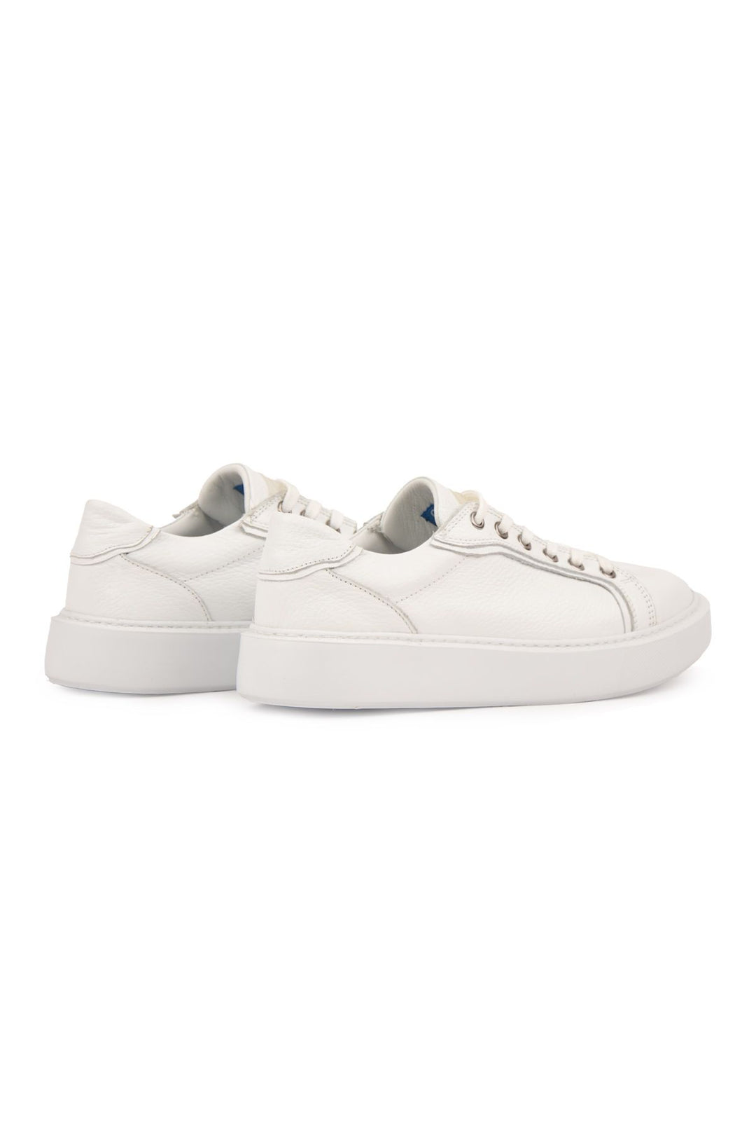 Pegia Genuine Floater Leather Sneakers 500973  - White