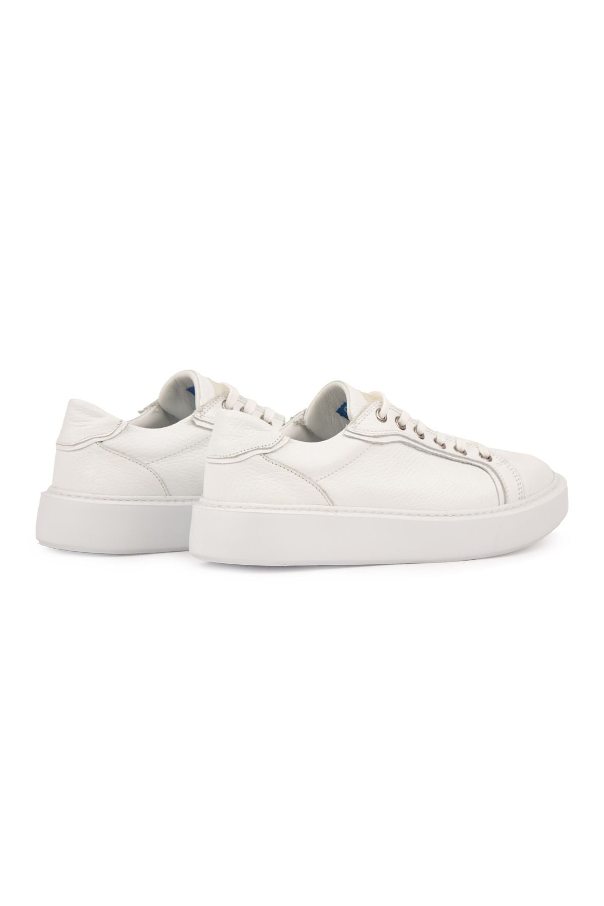 Pegia Genuine Floater Leather Sneakers 500973  - White