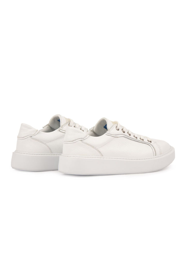 Pegia Genuine Floater Leather Sneakers 500973  - White