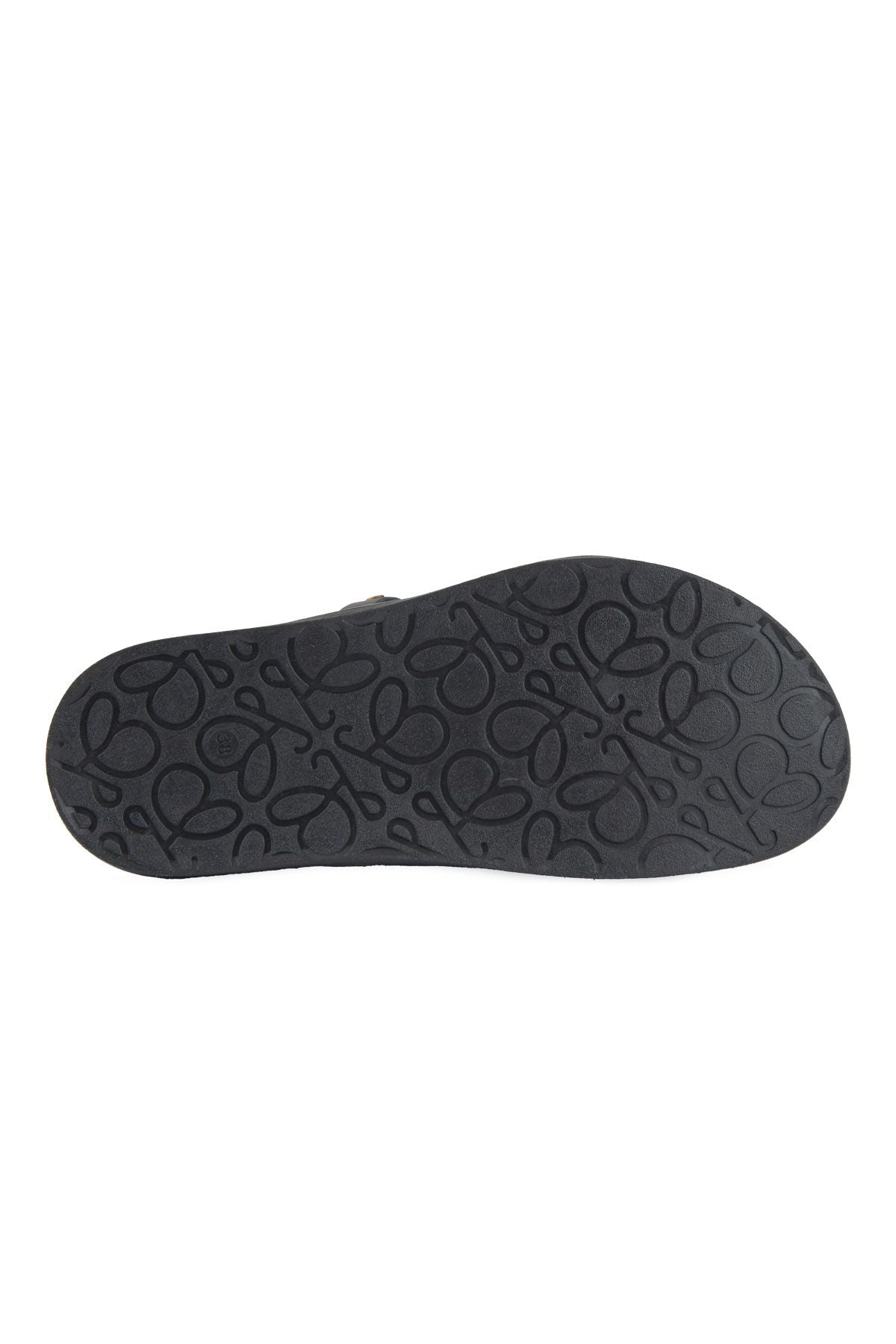 Pegia Buckled Leather Women's Slippers 215565  - Black