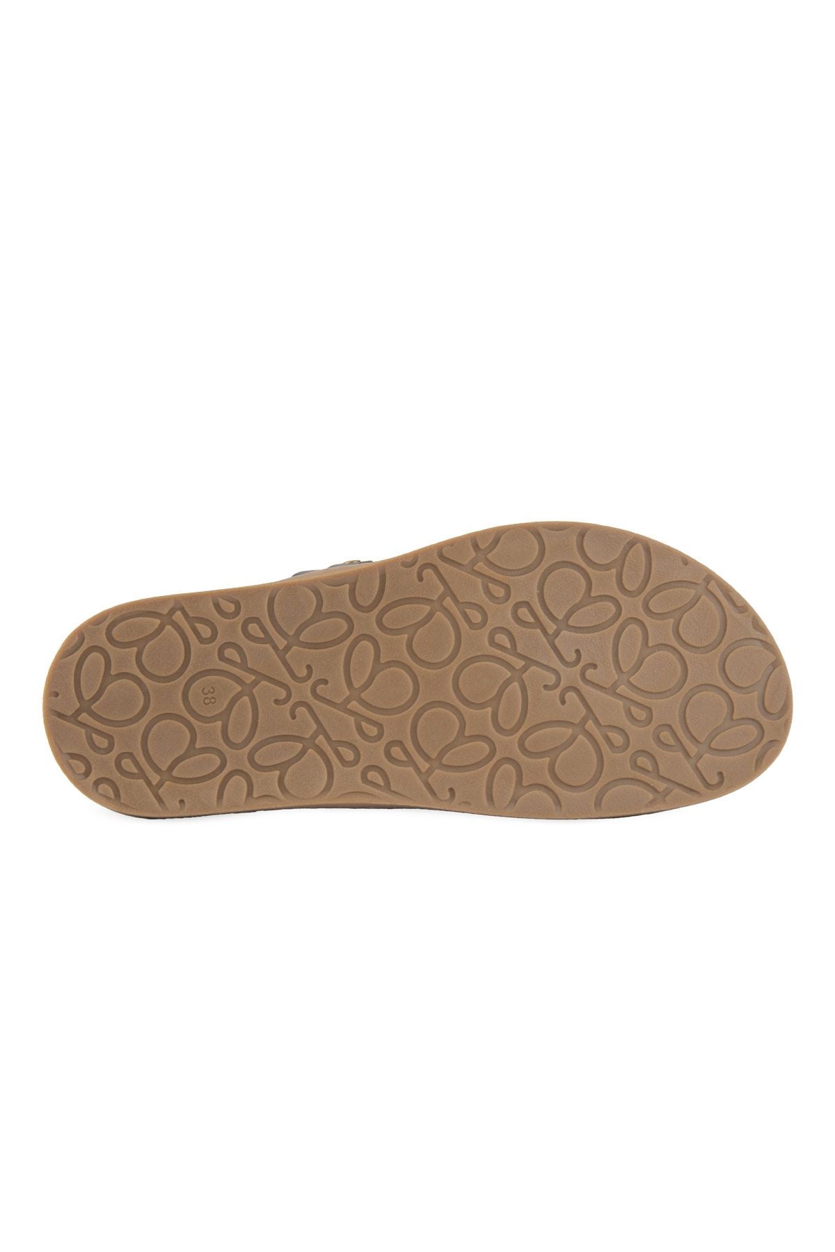 Pegia Buckled Leather Women's Slippers 215565  - Choco