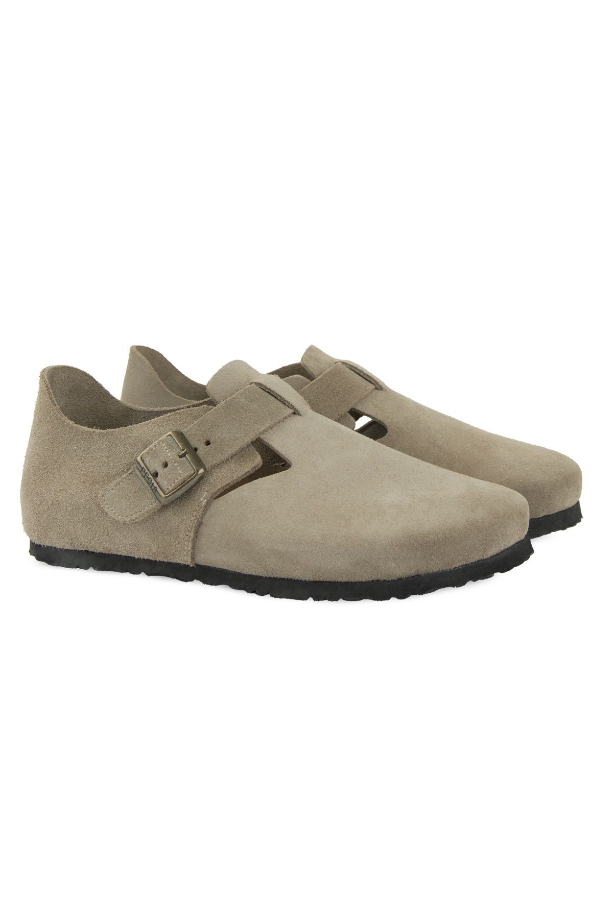 Pegia Women's Suede Buckle Shoes 215561  - Beige