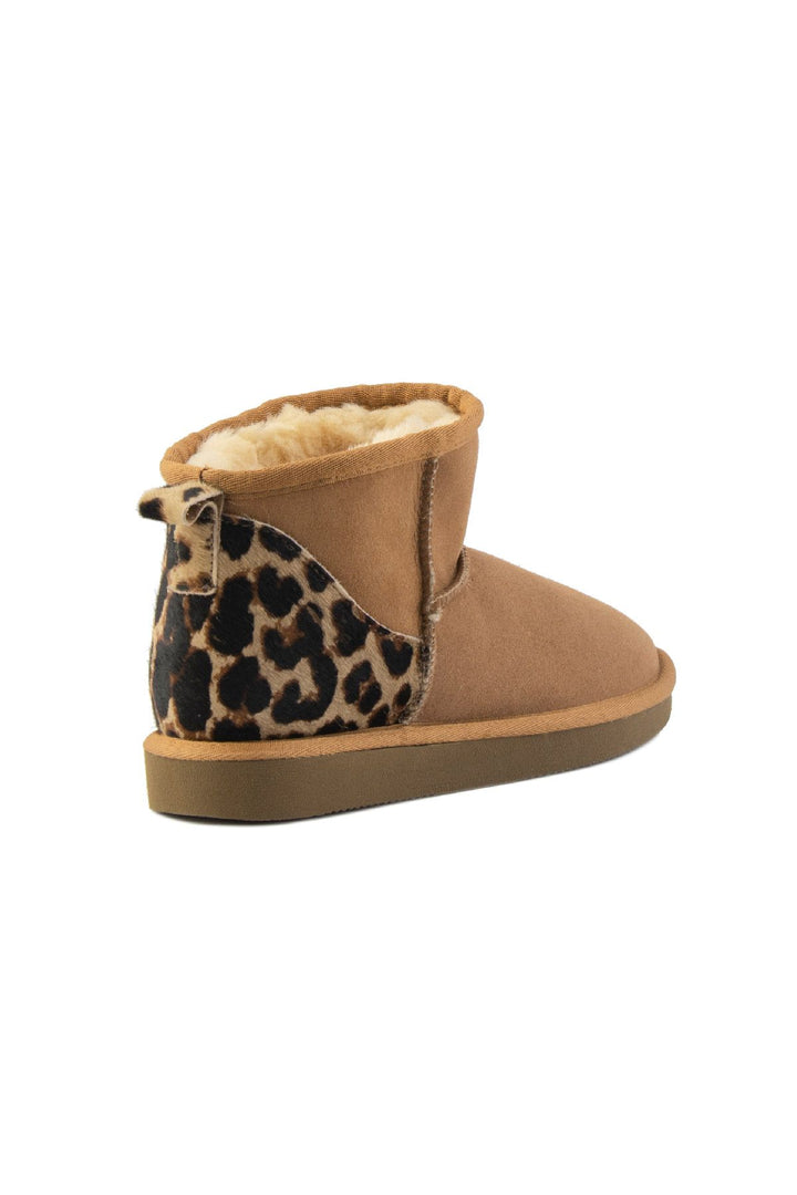 Pegia Sheepskin Mini Boots 191146  - Chestnut