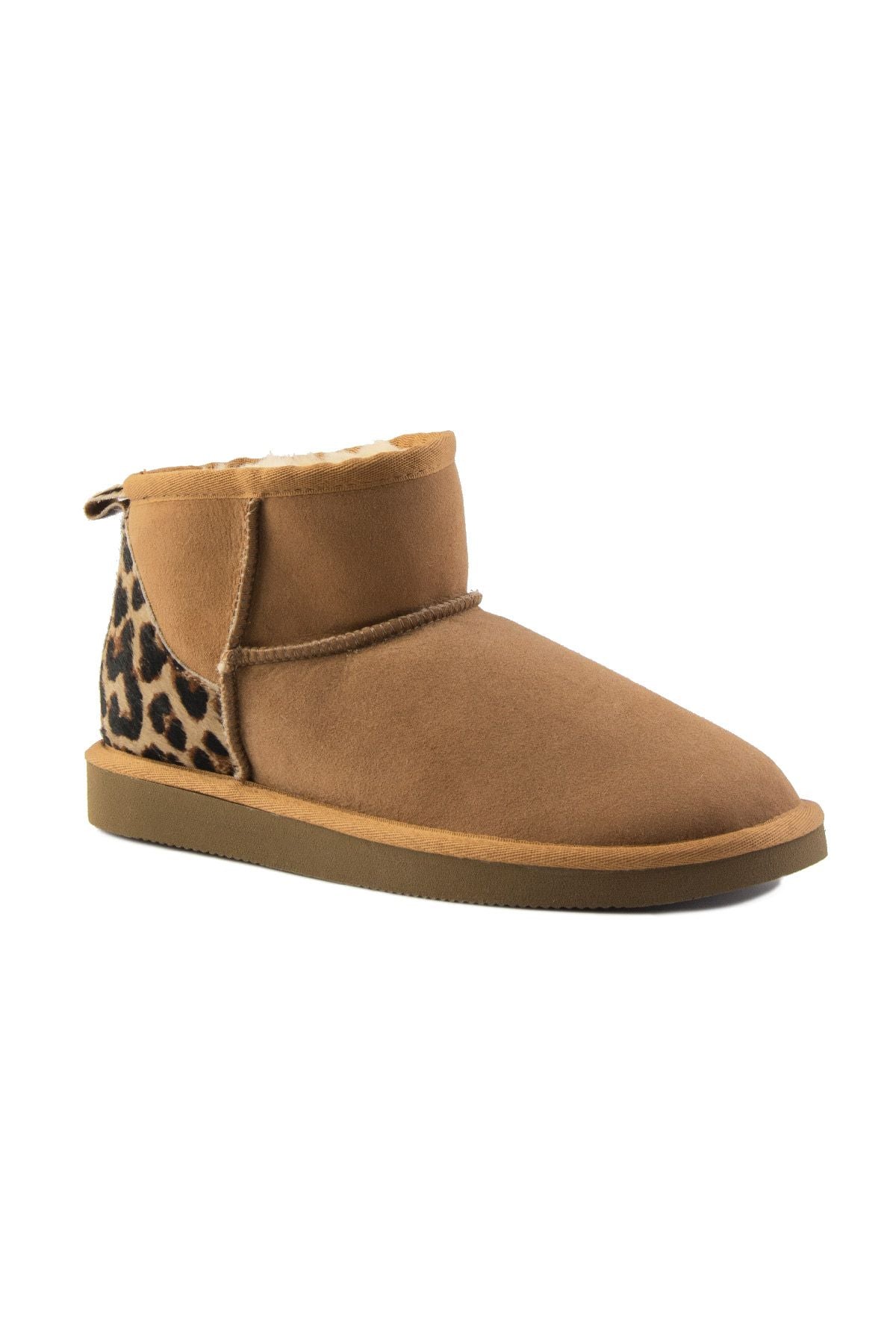 Pegia Sheepskin Mini Boots 191146  - Chestnut