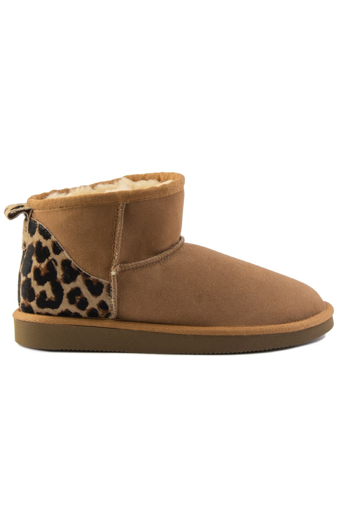 Pegia Sheepskin Mini Boots 191146  - Chestnut